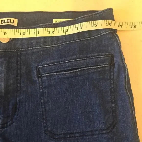 CODE BLEU Women's Denim Capri Pants - Classic Blue - Picture 10 of 11